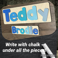 Thumbnail for CUSTOMIZED CHALKBOARD - CUSTOMIZED CHALKBOARD NAME PUZZLE