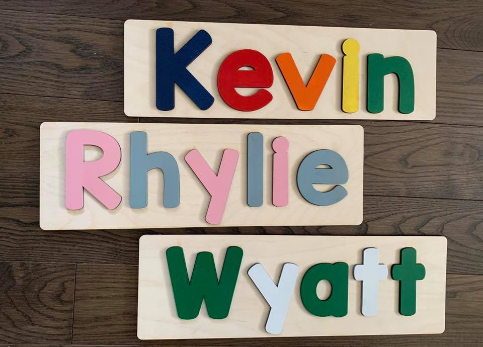 CUSTOMIZED CHALKBOARD - CUSTOMIZED CHALKBOARD NAME PUZZLE